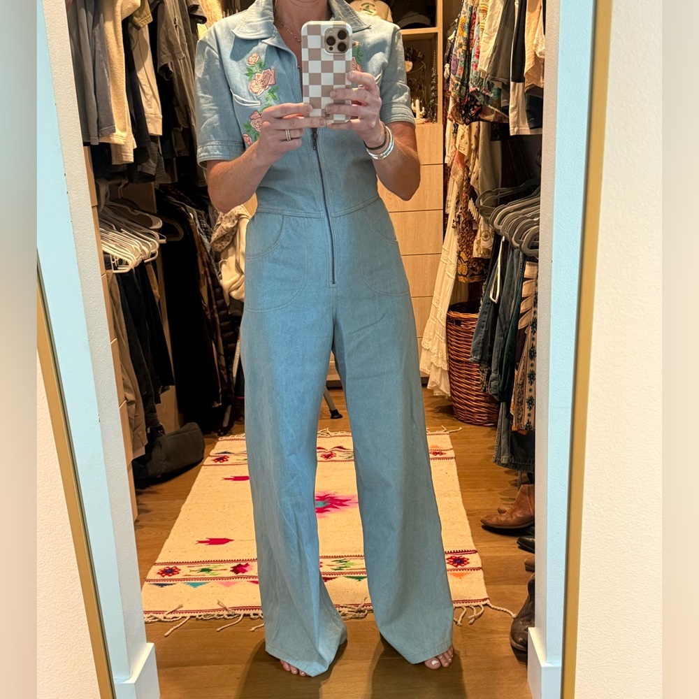 Chasing Unicorns Denim Jumpsuit - Picture 12 of 13